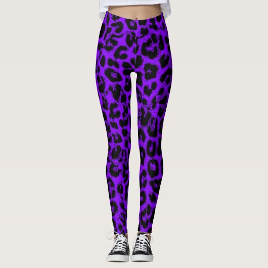 Moderne leopard Skin Pattern #11 Leggings (Voorkant)