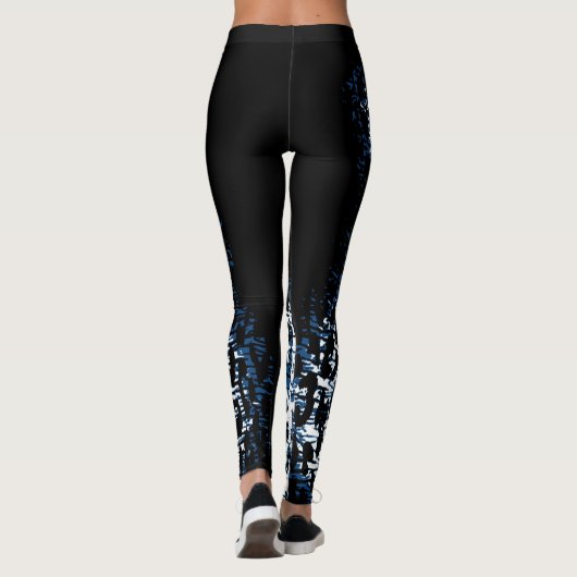 Moderne leopard Skin Pattern #34 Leggings (Achterkant)