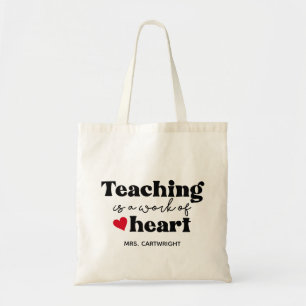 Moderne Leraar Stijlvol Schrift Tote Bag