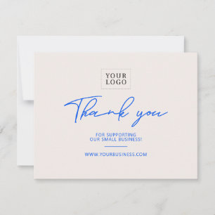 Moderne Lettering Zakelijk Bedankpakket Bedankkaart