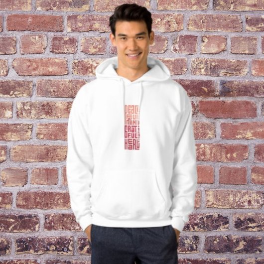 Moderne lettertype hoodie - Minimale stijl