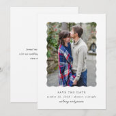 Moderne lettertype  save the date (Voorkant / Achterkant)