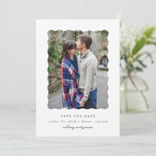 Moderne lettertype save the date