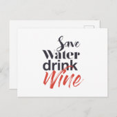 Moderne, leuke, creatieve, grappige Drink met spar Briefkaart (Voorkant / Achterkant)