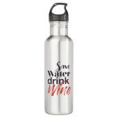 Moderne, leuke, creatieve, grappige Drink met spar Waterfles (Voorkant)