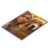 Moderne Leuke gouden retriever Beste Hond Moeder O Notitieboek (Linkerzijde)