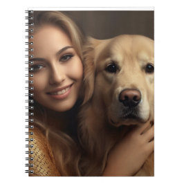Moderne Leuke gouden retriever Beste Hond Moeder O Notitieboek