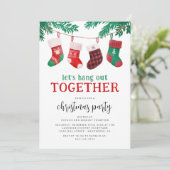 Moderne leuke kerstfeestviering kaart (Staand voorkant)