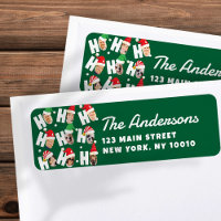 Moderne Leuke Kerstman Hoeden Negen Familie Foto's