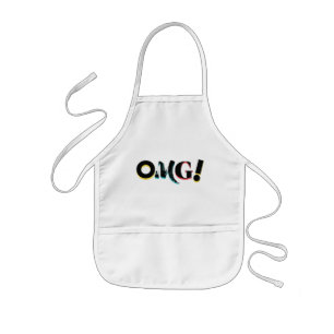 Moderne, leuke, levendige, gedurfde, trendy design kinder schort