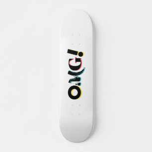 Moderne, leuke, levendige, gedurfde, trendy design skateboard
