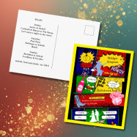 Moderne leuke retro comic Bachelorette Cowgirl