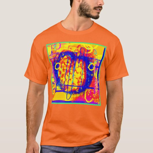 Moderne levendige abstracties kunst t-shirt (Voorkant)