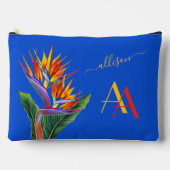 Moderne Levendige Bloemen Naam Custom Monogram Etui (Voorkant)