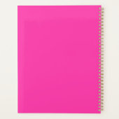 Moderne Levendige Gepersonaliseerde Naam Monogram  Planner (Achterkant)