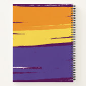 Moderne levendige ontwerp aangepaste tekst notitieboek (Achterkant)