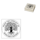 Moderne levensboom, Rond Van de bibliotheek van Rubberstempel (Gestempeld)