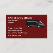 Moderne levering Driver Service Visitekaartjes (Voorkant)