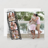 Moderne LGBTQ 4 FOTO-strip Opslaan datum Briefkaart (Voorkant / Achterkant)