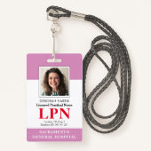 Moderne licentie voor praktische zurenfoto-id badge (Voorkant met draagriem)