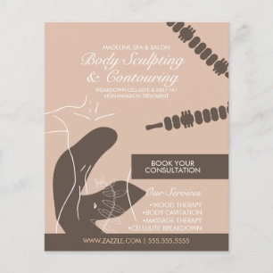 Moderne lichaamsmodellering Body Sculpting Massage Flyer