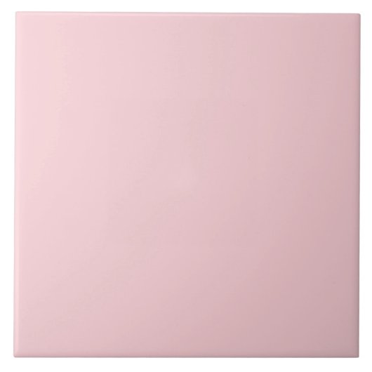 Moderne Licht Roze Duidelijke Effen Kleur Tegeltje (Voorkant)