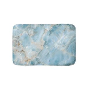 Moderne Lichtblauwe Luxueuze Esthetische Edelsteen Badmat