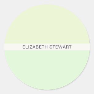 Moderne lichte groene envelopzegels ronde sticker