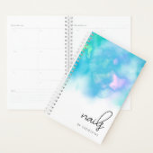 Moderne lichte mint waterverf nagels planner (Display)