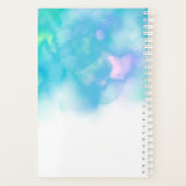 Moderne lichte mint waterverf nagels planner (Achterkant)