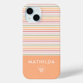 Moderne lichte strepen Case-Mate iPhone case (Achterkant)