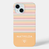 Moderne lichte strepen Case-Mate iPhone case (Achterkant)