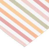 Moderne lichte strepen korte tafelloper (Hoek)