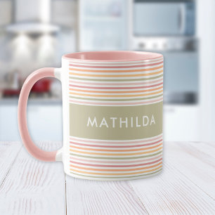 Moderne lichte strepen mok