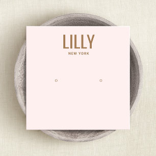 Moderne lichtroze kaart met draagtas