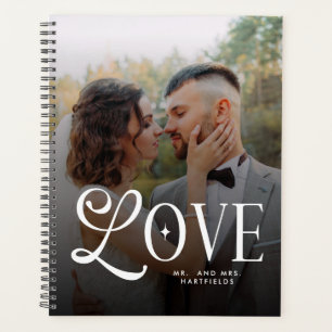Moderne liefde Aangepaste trouw 2 foto's koppels Planner
