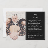 Moderne Liefde & Bedankt 6-foto Begrafenis/Verdiep (Achterkant)