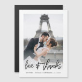 Moderne Liefde & Bedankt Foto Dank u (Voorkant / Achterkant)