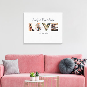 Moderne LIEFDE Canvas Afdruk