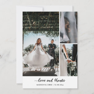 Moderne liefde en Bedankt script bruiloft foto