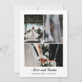 Moderne liefde en Bedankt script bruiloft foto (Voorkant)