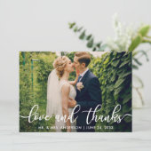 Moderne liefde en Bedankt | Weddenfoto Hartelijk d (Staand voorkant)