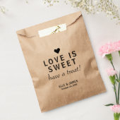 Moderne liefde is zoete gepersonaliseerde bruiloft bedankzakje (Gezegeld)