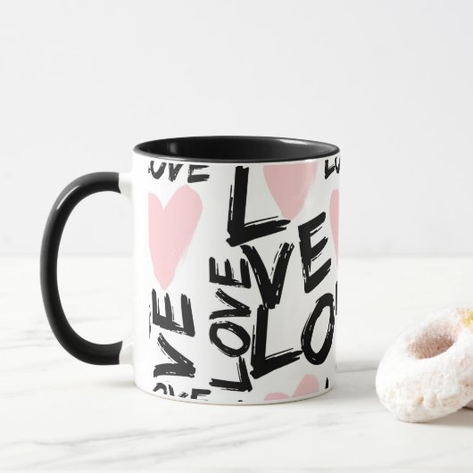 Moderne liefde mok (Met donut)