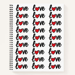 Moderne liefde naadloos notitieboek