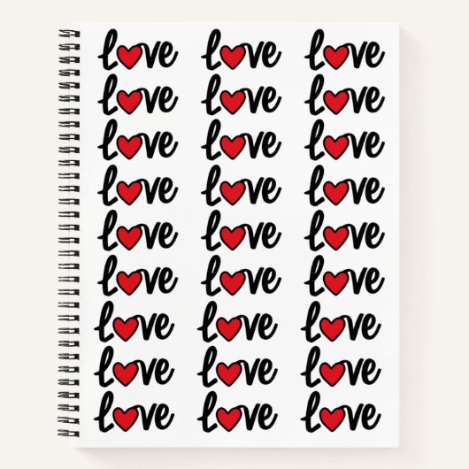 Moderne liefde naadloos notitieboek (Voorkant)