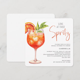 Moderne liefde op het eerste Spritz Vrijgezellenfe Kaart