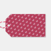 Moderne "Liefde" Viva Magenta Cadeaulabel (Achterkant Horizontaal)