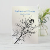 moderne liefdesvogels rustieke landelijke bruiloft kaart (Staand voorkant)