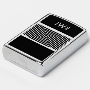 Moderne lijn art - Monogram Initiaal